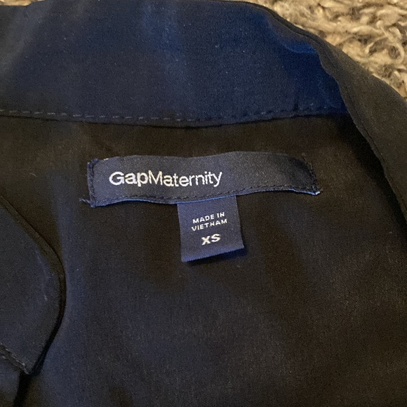 XS Gap Maternity Black Long Sleeve Dress - Picture 2 of 2